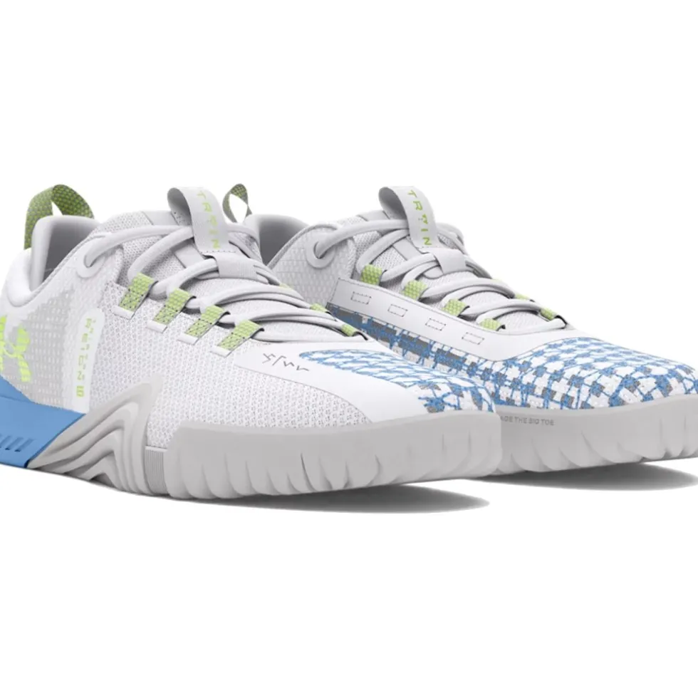 Under Armour UA Reign 6 Trainingsschoenen Dames - Wit/Horizon Blue/Morph Green