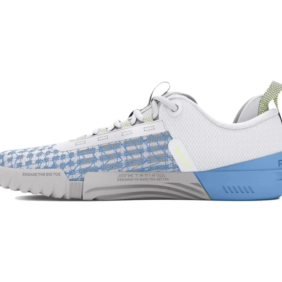 Under Armour UA Reign 6 Trainingsschoenen Dames - Wit/Horizon Blue/Morph Green