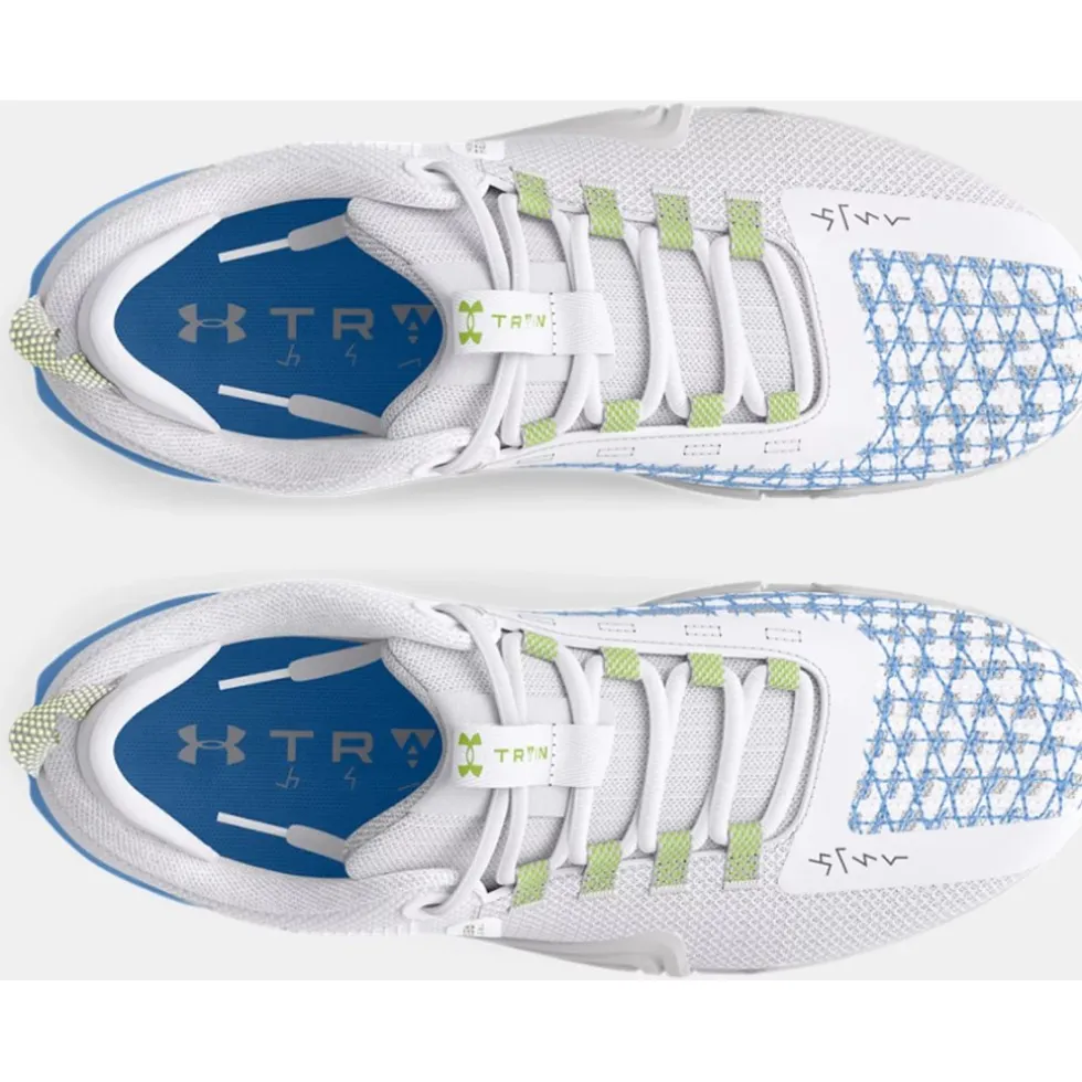 Under Armour UA Reign 6 Trainingsschoenen Dames - Wit/Horizon Blue/Morph Green