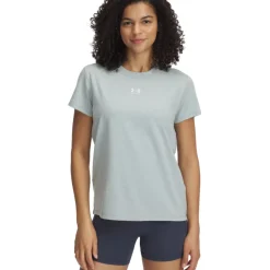 Under Armour UA Rival Core Shirt met korte mouwen dames - Silica Green/Wit