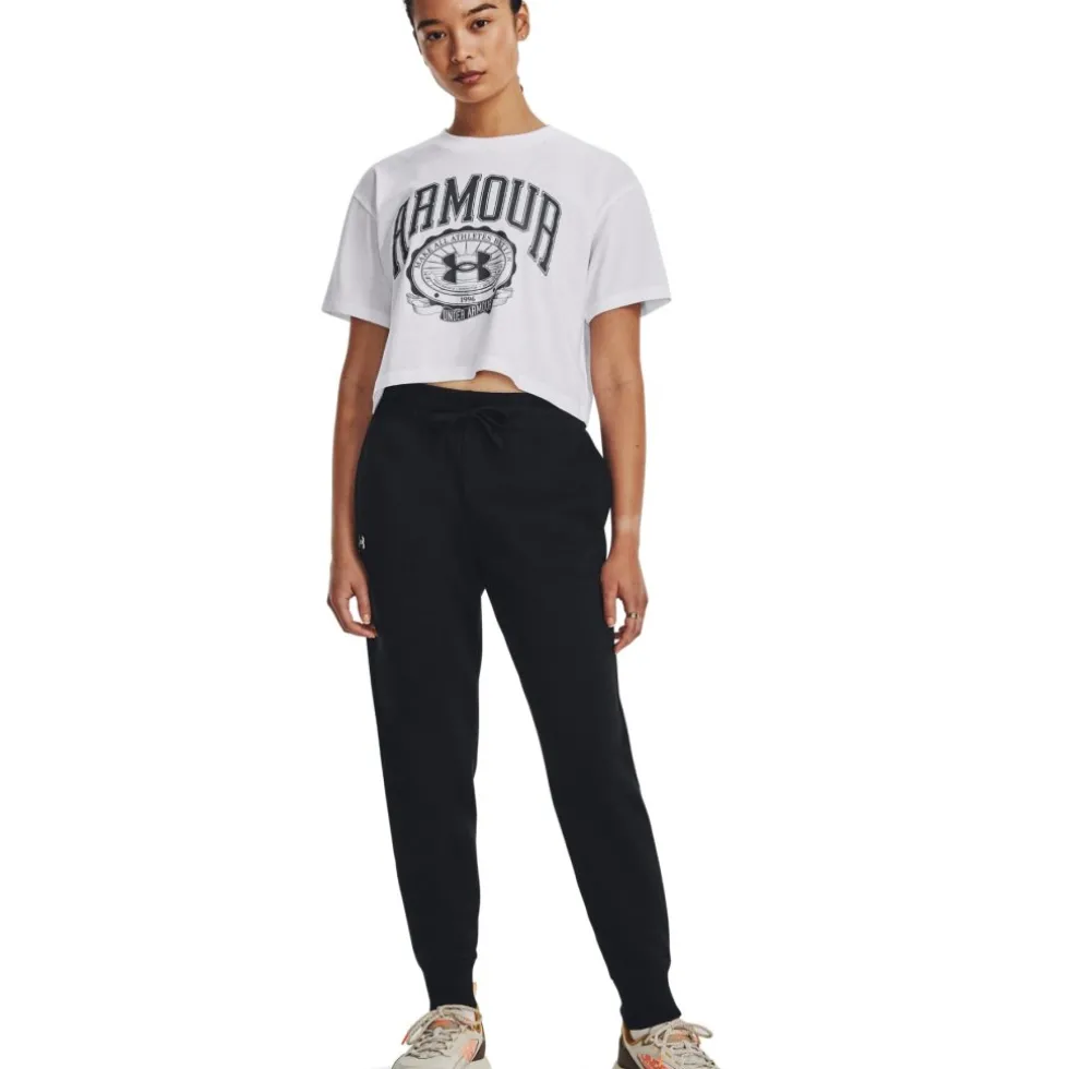 Under Armour UA Rival Fleece Joggingbroek Dames - Zwart/Wit
