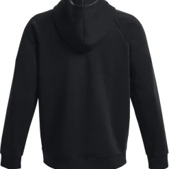 Under Armour UA Rival Fleece Hoodie met Volledige Rits Heren - Zwart/Wit