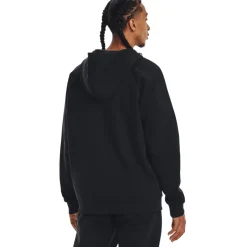 Under Armour UA Rival Fleece Hoodie met Volledige Rits Heren - Zwart/Wit