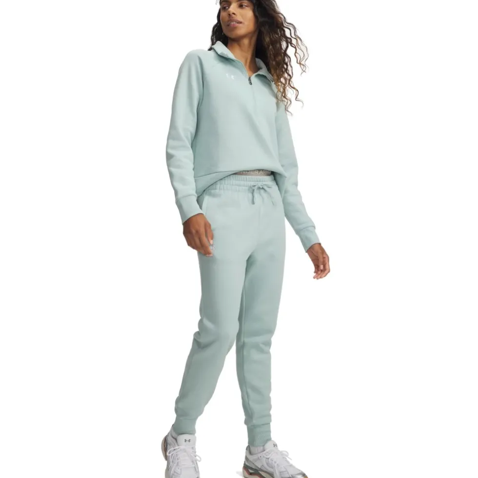 Under Armour UA Rival Fleece Joggingbroek Dames - Enamel Blue/White