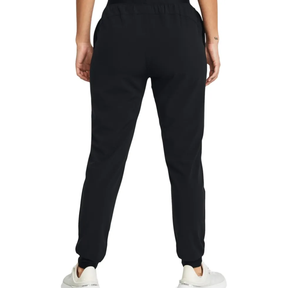 Under Armour UA Rival High-Rise Woven Broek Dames - Zwart/Wit
