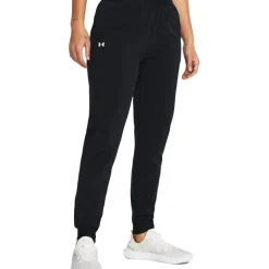 Under Armour UA Rival High-Rise Woven Broek Dames - Zwart/Wit