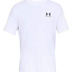 Under Armour UA Sportstyle Left Chest Shirt met korte mouwen heren - Wit/Zwart