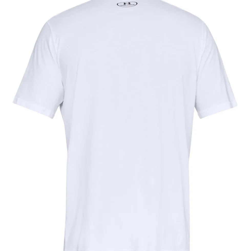 Under Armour UA Sportstyle Left Chest Shirt met korte mouwen heren - Wit/Zwart