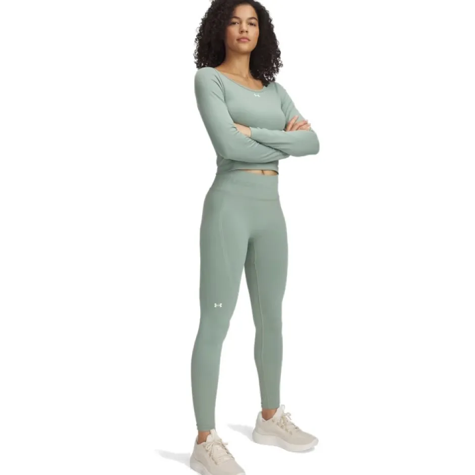 Broeken < Under Armour UA Train Seamess egging Dames - Siica Green/Wit