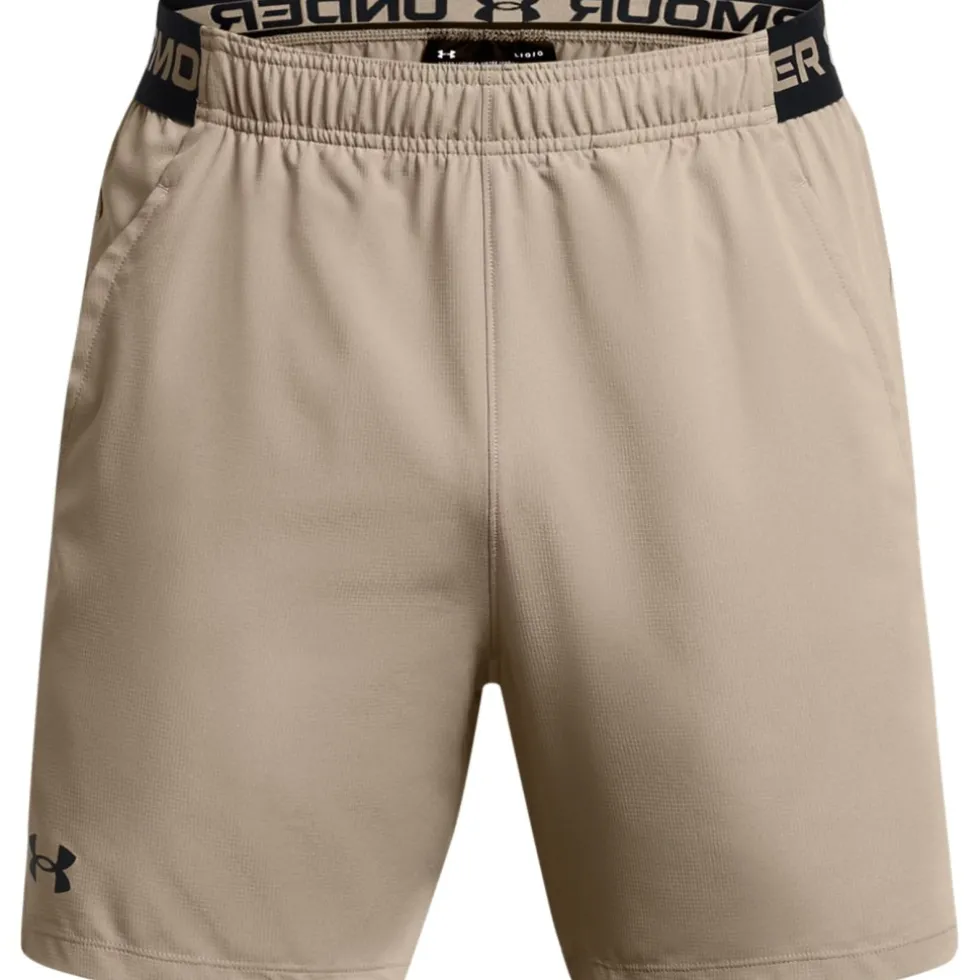 Under Armour UA Vanish Woven Shorts 15 cm Heren - Timberwolf Taupe/Black