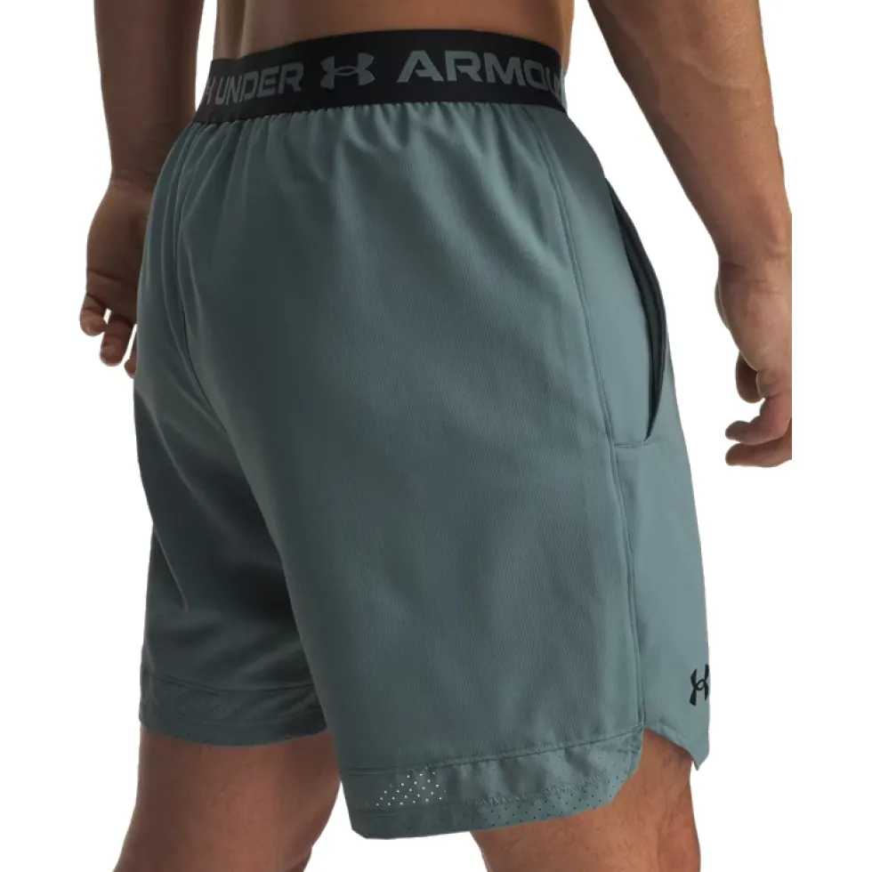 Under Armour UA Vanish Woven Shorts 15 cm Heren - Jasper Blue/Black