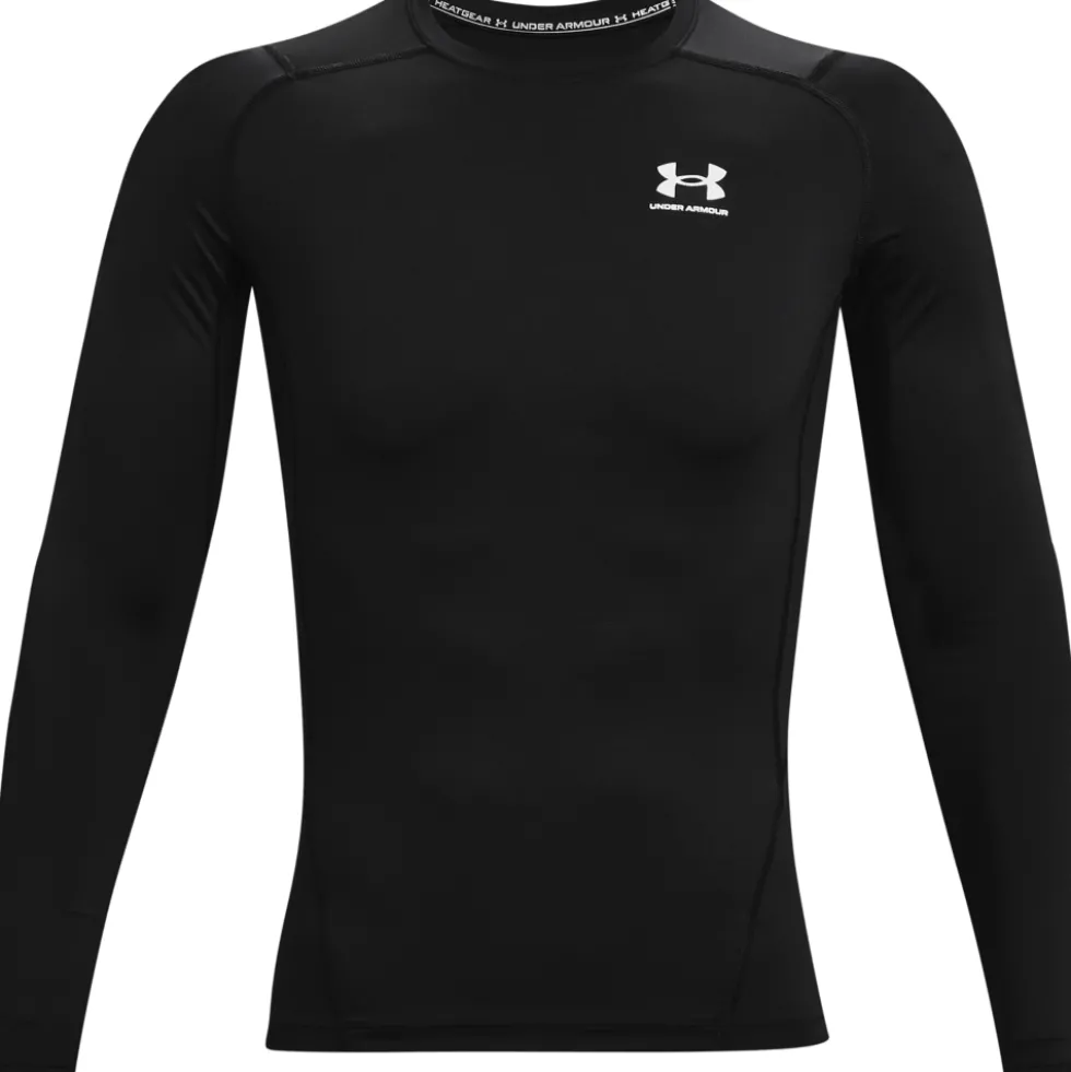 Under Armour HeatGear® Armour Shirt met Lange Mouwen Heren - Zwar/Wit