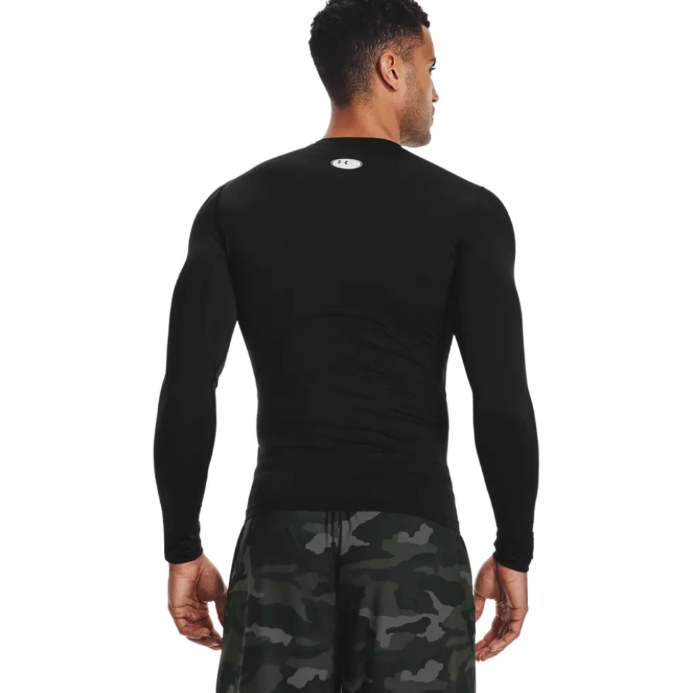 Under Armour HeatGear® Armour Shirt met Lange Mouwen Heren - Zwar/Wit