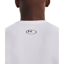 Under Armour HeatGear® Armour Shirt zonder Mouwen Heren - Wit/Zwart