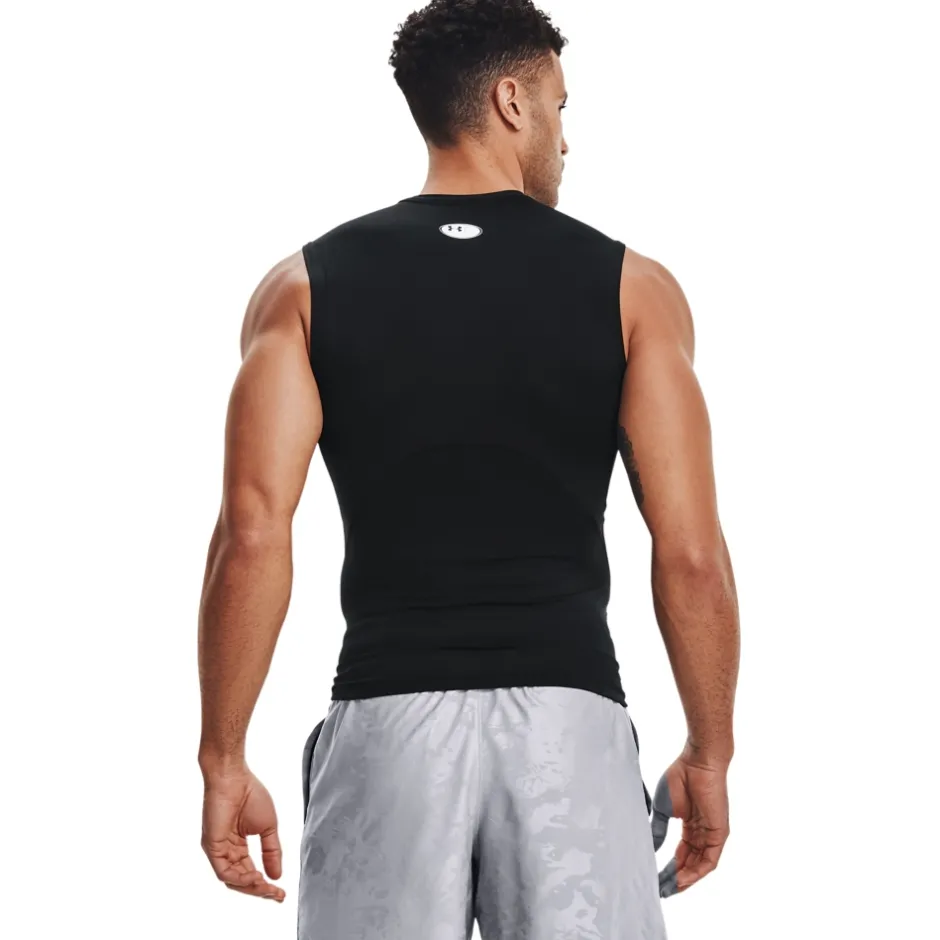 T-Shirts En Tops|T-Shirts & Tops < Under Armour HeatGear® Arour hirt zonder ouwen Heren - Zwart/Wit