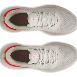 Under Armour UA Infinite Hardloopschoenen Heren - Summit White/Khaki Base/Racer Red