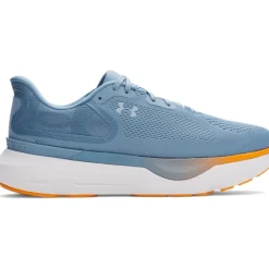 Hardloopschoenen Voor Op De Weg|Hardloopschoenen Heren < Under Armour UA Infinite Pro 2 Hardloopschoenen Heren - Blue Smoke/Squad Orange/Blue Calm
