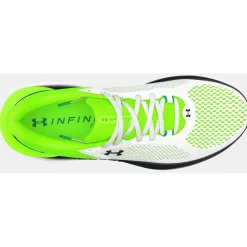 Hardloopschoenen Voor Op De Weg|Hardloopschoenen Heren < Under Armour UA Infinite Pro 2 Hardloopschoenen Heren - Wit/Hyper Green/Zwart
