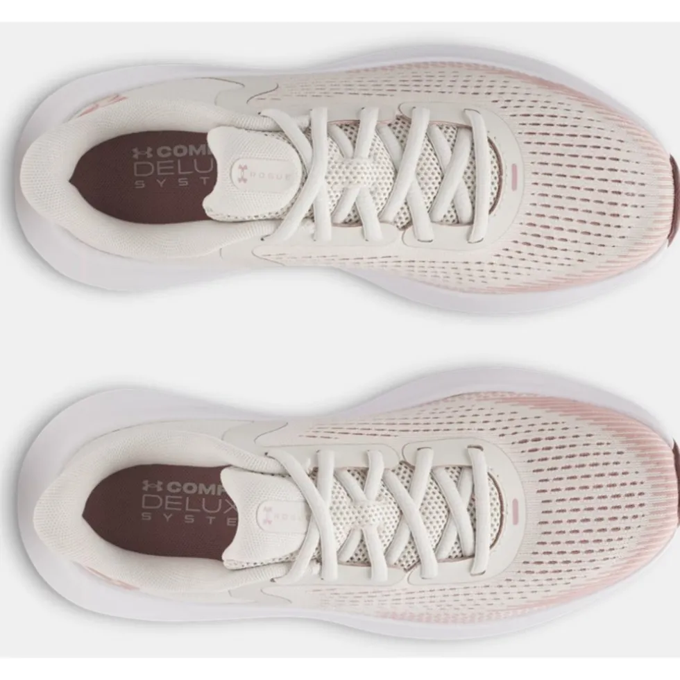 Under Armour UA Rogue 5 Hardloopschoenen Dames - Wit/Tourmaline Pink