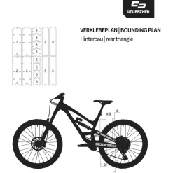 Unleazhed Frame Unscratch BP01-S Beschermfolie voor het Frame Achterkant - Clear Glossy