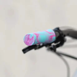 Unleazhed G1 MTB stuurgrepen - Turquoise/Pink