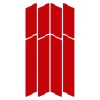 Unleazhed Lightning L02 Frame Reflector - Rood