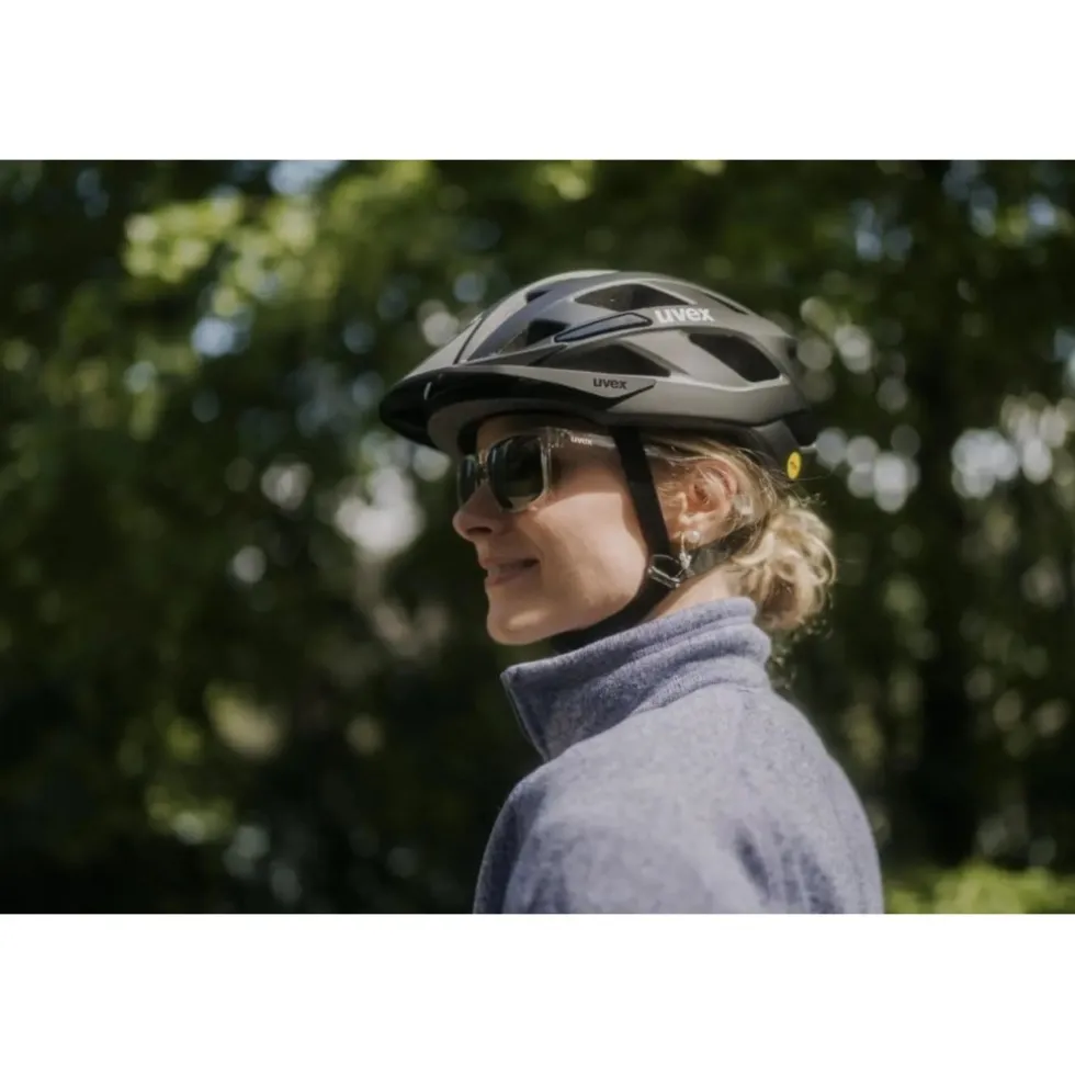 Uvex poise Zonnebril - black matt/mirror silver