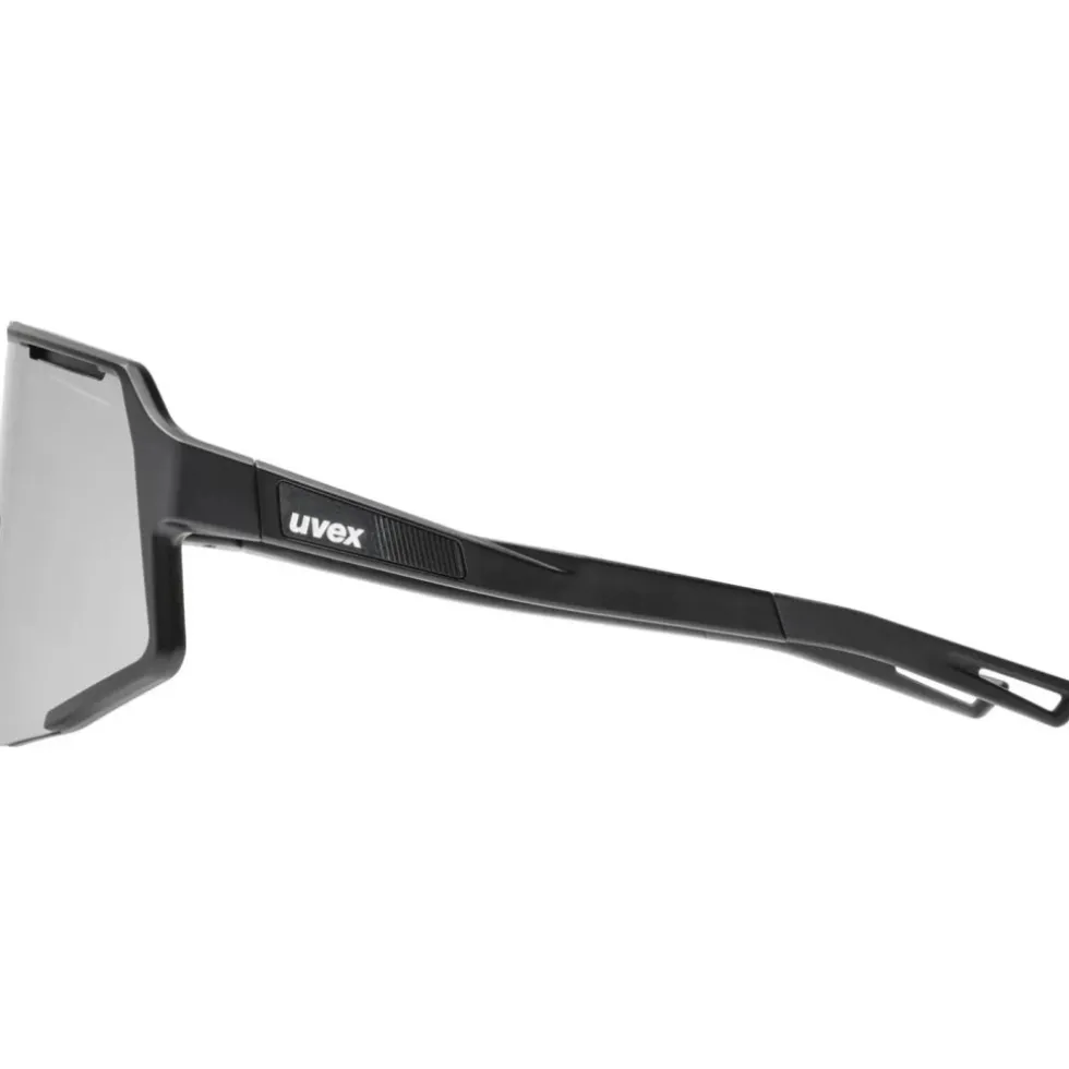 Uvex sequenze Fietsbril - black matt/mirror silver