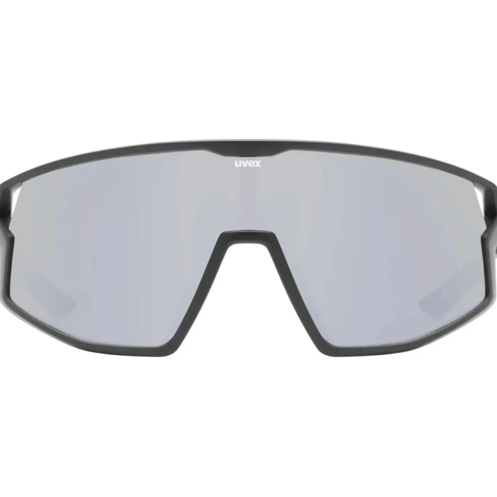 Uvex skyryse Fietsbril - black matt/mirror silver