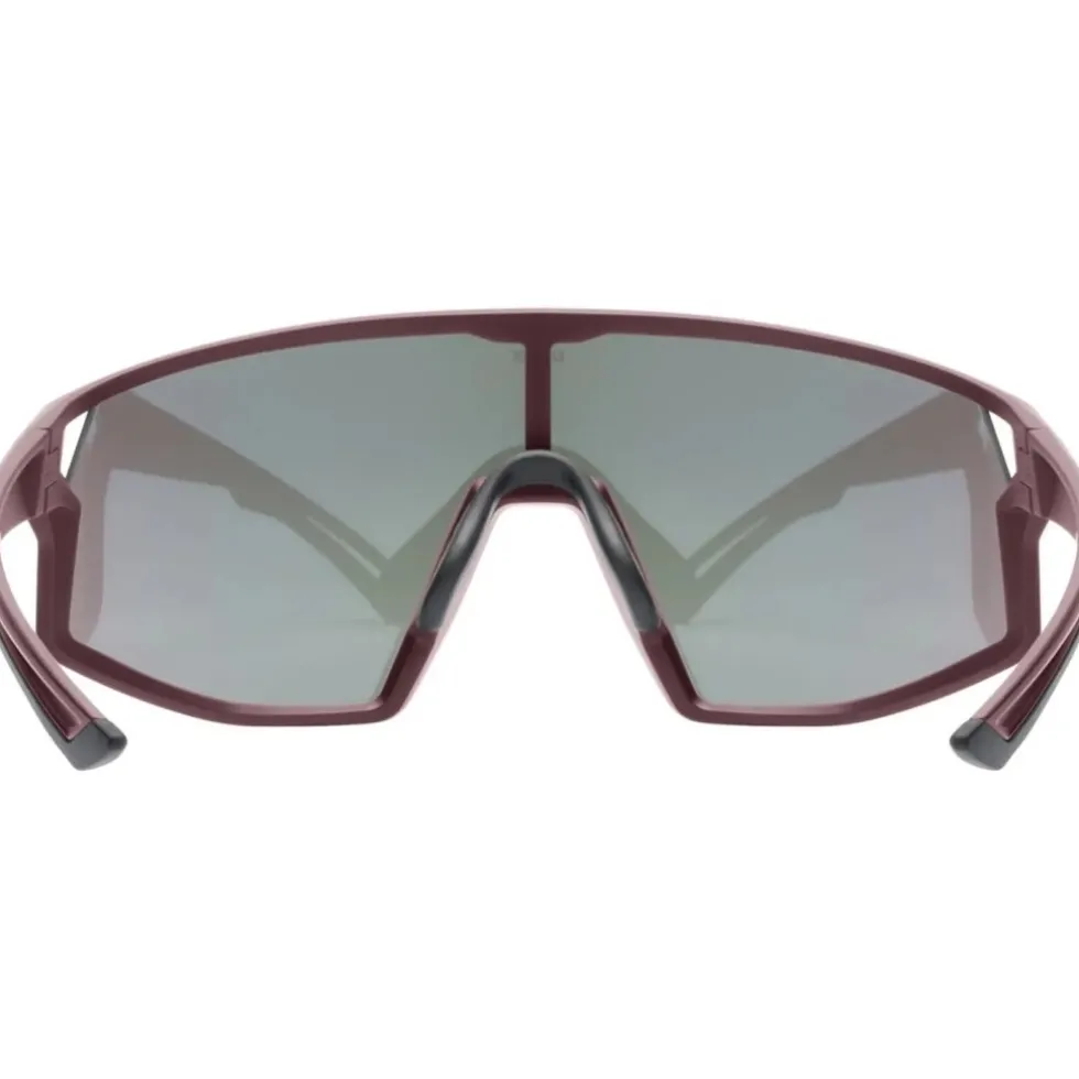 Uvex skyryse Fietsbril - burgundy matt/mirror rose