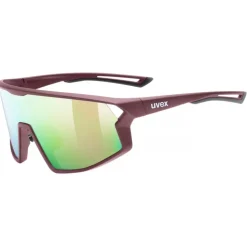 Uvex skyryse Fietsbril - burgundy matt/mirror rose
