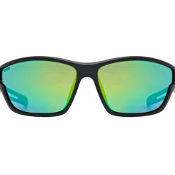 Alpine & Skibrillen < Uvex sportstyle 806 Fietsbril - black matt/mirror green