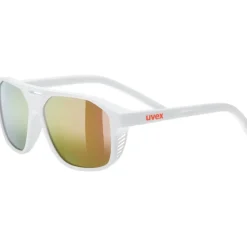 Uvex Cosmic Zonnebril Kinder - white matt/mirror red