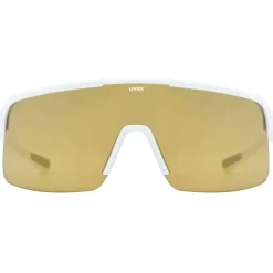 Uvex Dyrt Fietsbril - white matt/mirror gold