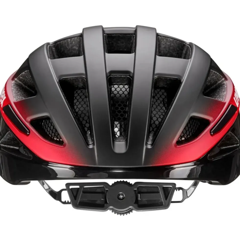 Uvex i-volute Fietshelm - black-red matt