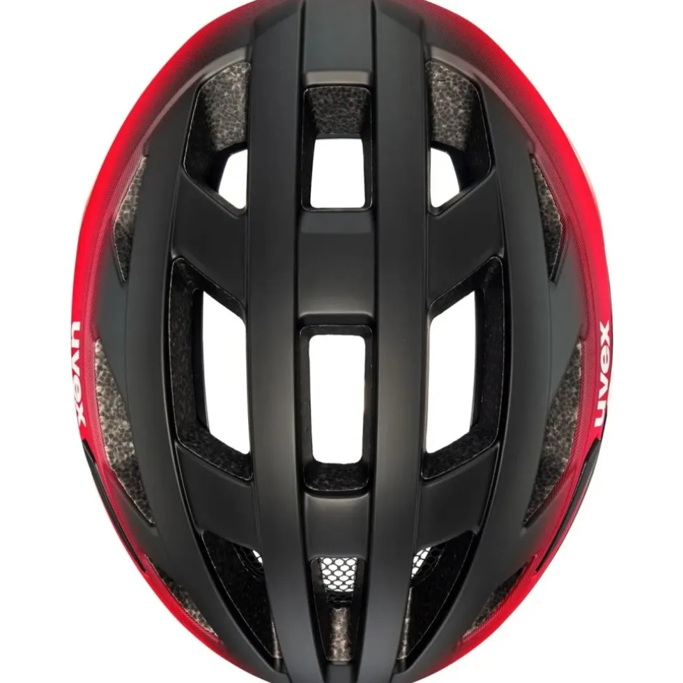 Uvex i-volute Fietshelm - black-red matt