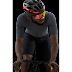 Uvex i-volute Fietshelm - black-red matt