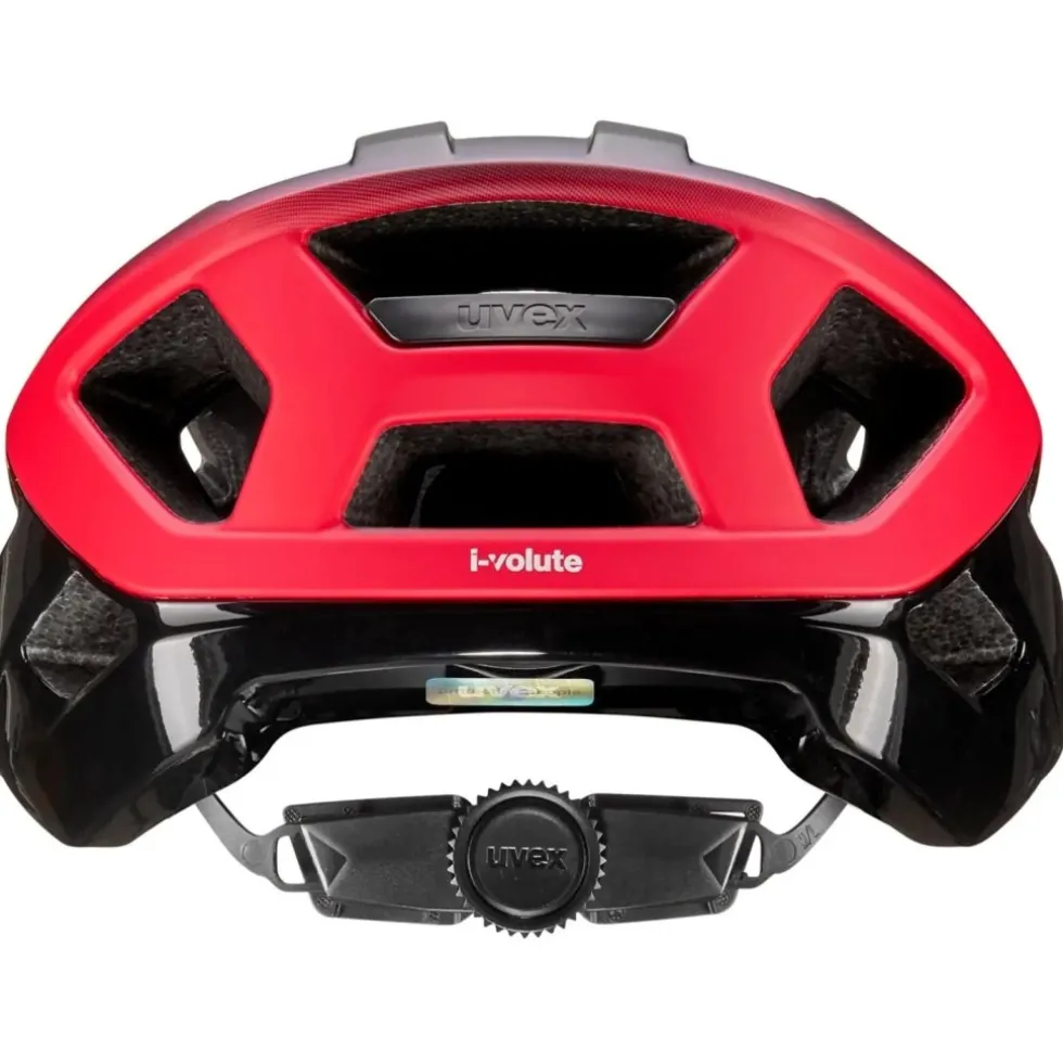 Uvex i-volute Fietshelm - black-red matt