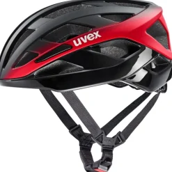 Uvex i-volute Fietshelm - black-red matt