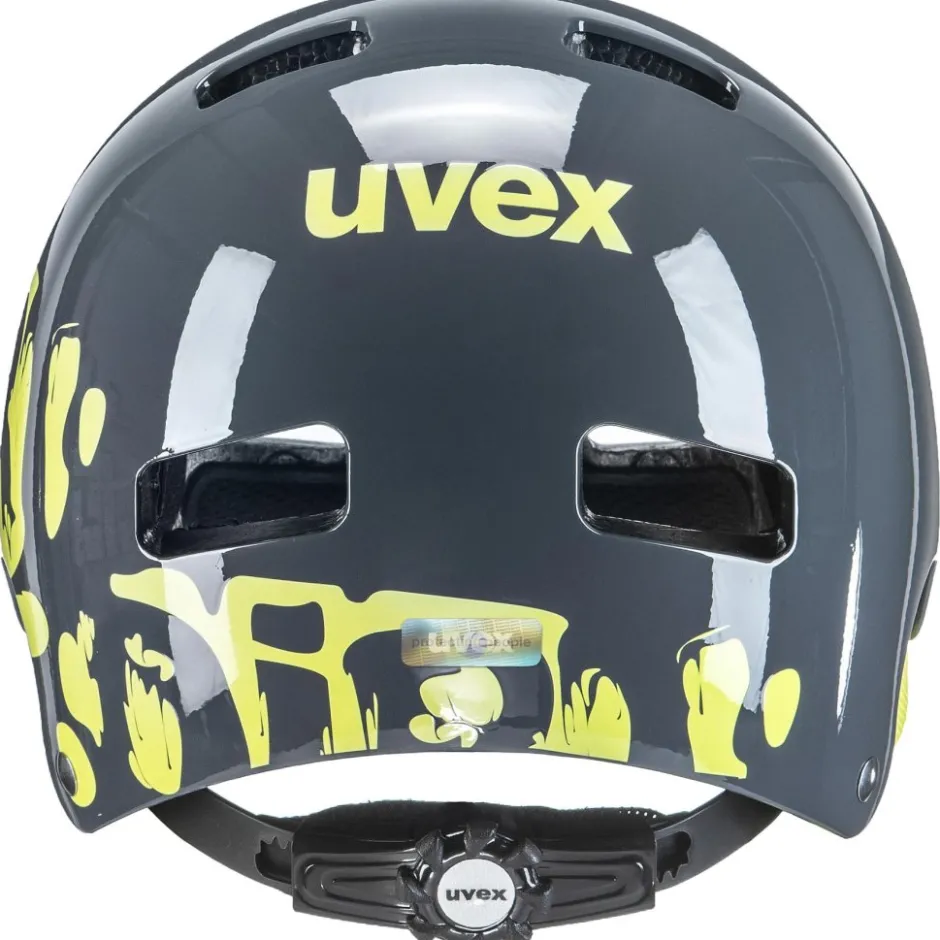 Helmen Kinderen < Uvex kid 3 Kinder-Fietshelm - dirtbike grey-lime