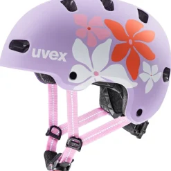 Uvex kid 4 style Kinder-fietshelm - flower lilac matt