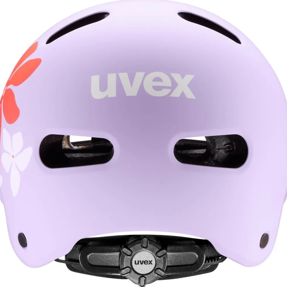 Uvex kid 4 style Kinder-fietshelm - flower lilac matt