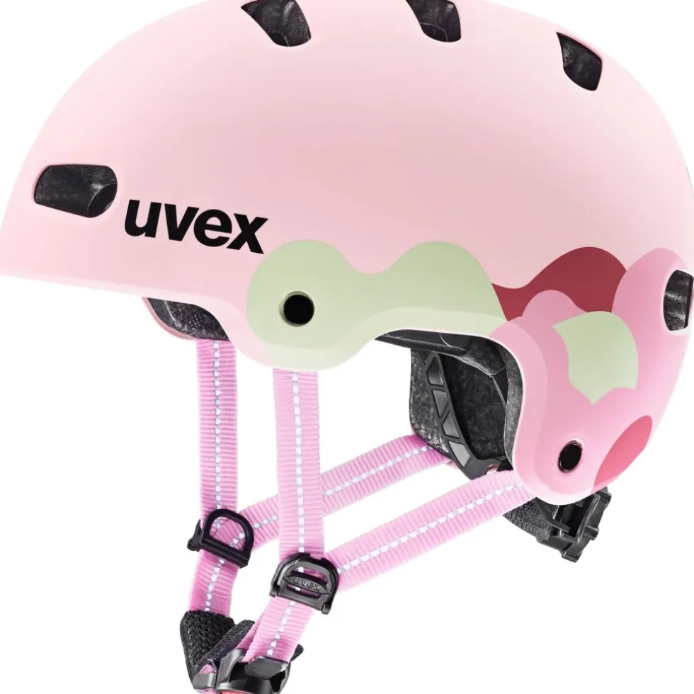 Uvex kid 4 style Kinder-fietshelm - strawberry-matcha matt