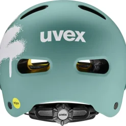 Uvex kid 4 style MIPS Kinder-fietshelm - spray sage green matt