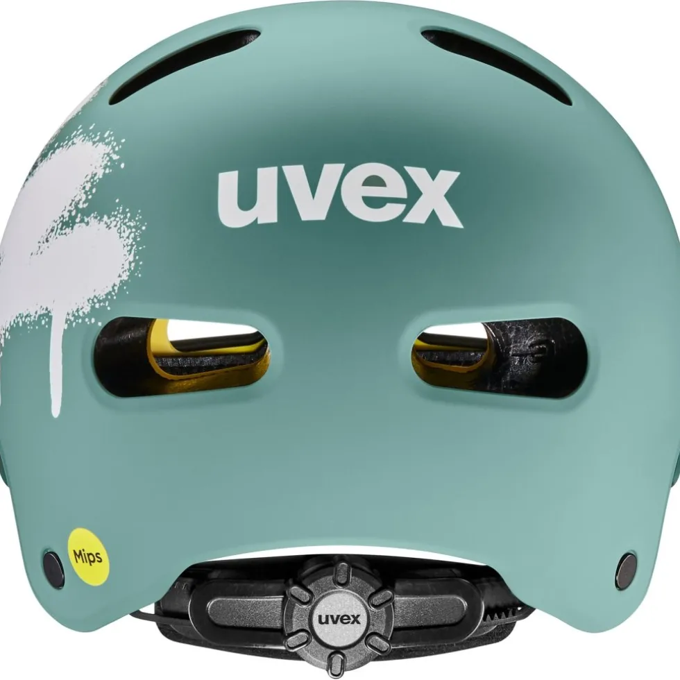 Uvex kid 4 style MIPS Kinder-fietshelm - spray sage green matt