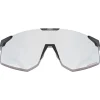 Uvex pace perform CV Bril - black matt/mirror silver colorvision