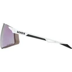 Racefietsbrillen < Uvex pace perform CV Bril - white matt/mirror pink colorvision