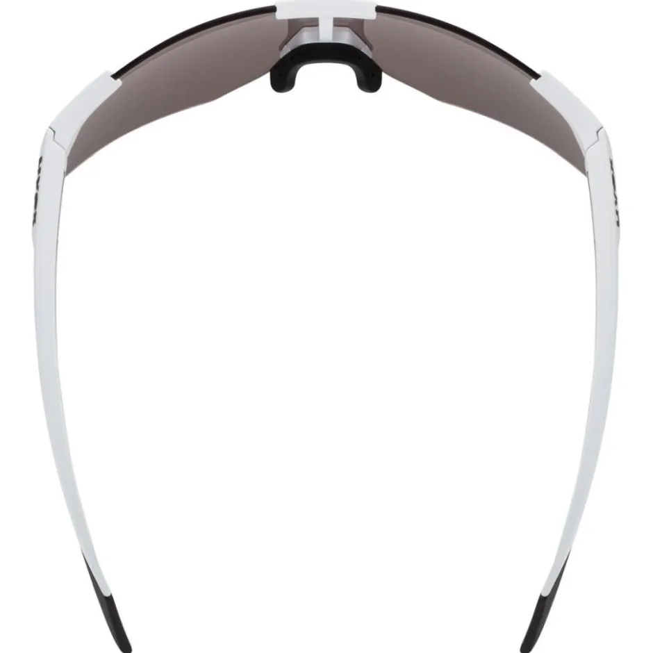 Racefietsbrillen < Uvex pace perform CV Bril - white matt/mirror pink colorvision