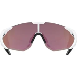 Uvex pace perform CV Bril - white matt/mirror green colorvision