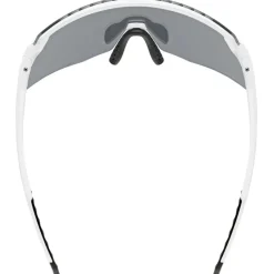 Racefietsbrillen < Uvex pace stage s Fietsbril - white matt/mirror silver